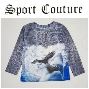 Sport Couture Great White UPF 50+ Long Sleeve Rash Guard Top Sz 4T NWT